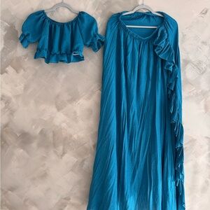 Maternity photoshoot dress skirt and top